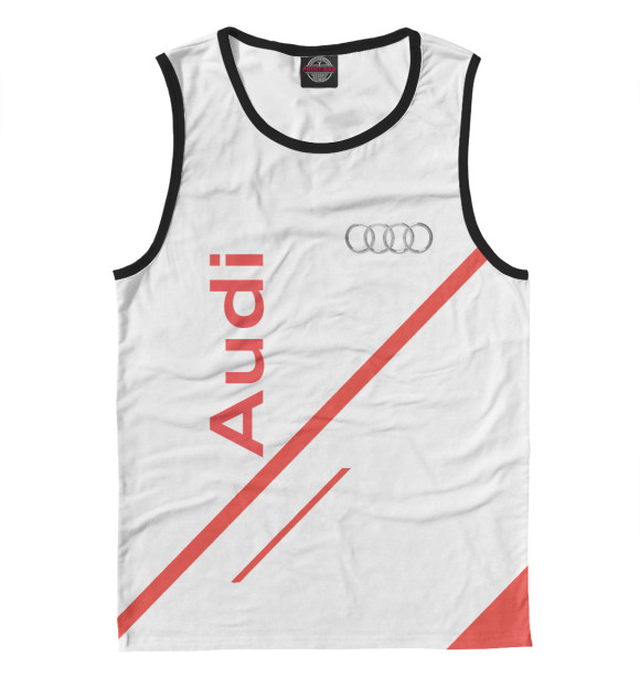Майка для мальчика с изображением Audi цвета Белый