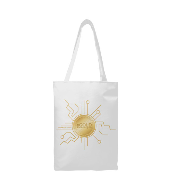 Сумка-шоппер с притом Electogold white eGOLD цвета Белый Сумка-шоппер с изображением Electogold white eGOLD цвета Белый