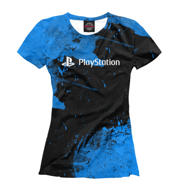 Женская футболка с изображением Playstation 2022 цвета Белый