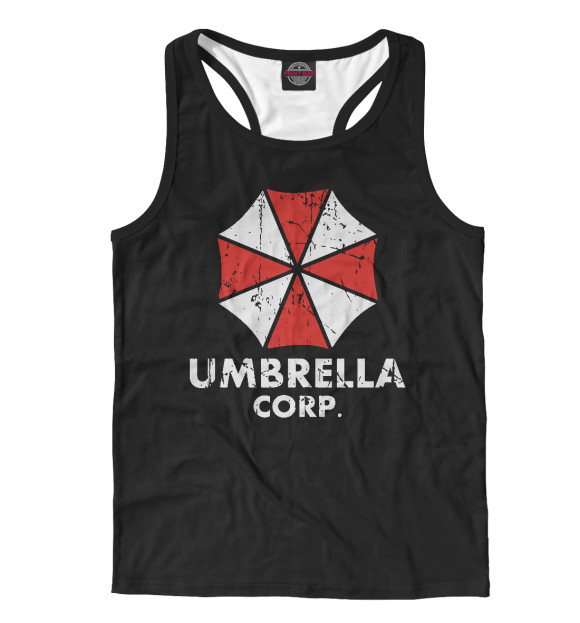 Мужская майка-борцовка с изображением Umbrella Corp цвета Белый