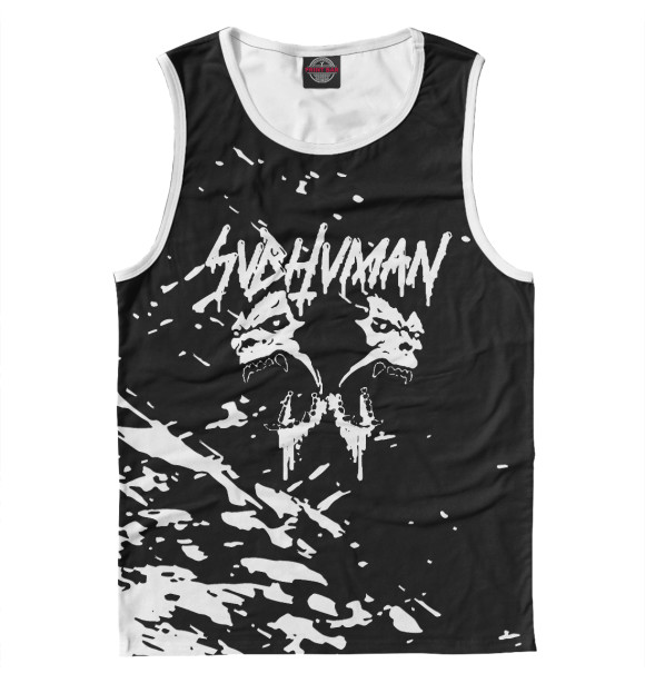 Майка для мальчика с изображением Thrasher цвета Белый