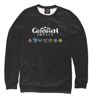 Женский свитшот Genshin Impact, Elements