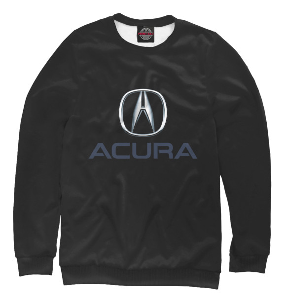 Свитшот для девочек с изображением Acura цвета Белый