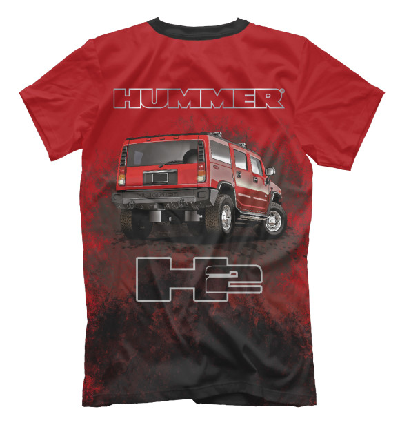 Футболка для мальчиков с изображением Hummer H2 Red цвета Белый