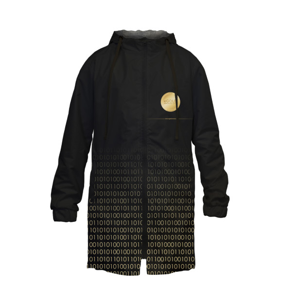 Дождевик с изображением Coin cod eGOLD цвета Белый