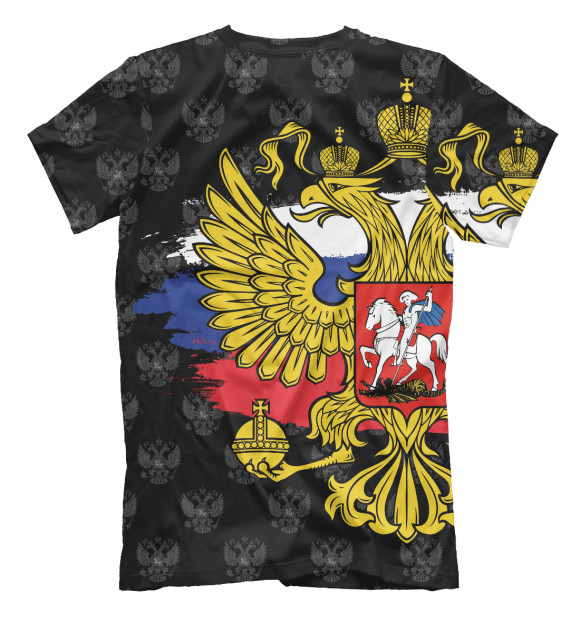 Мужская футболка с изображением Роман (герб России) цвета Белый