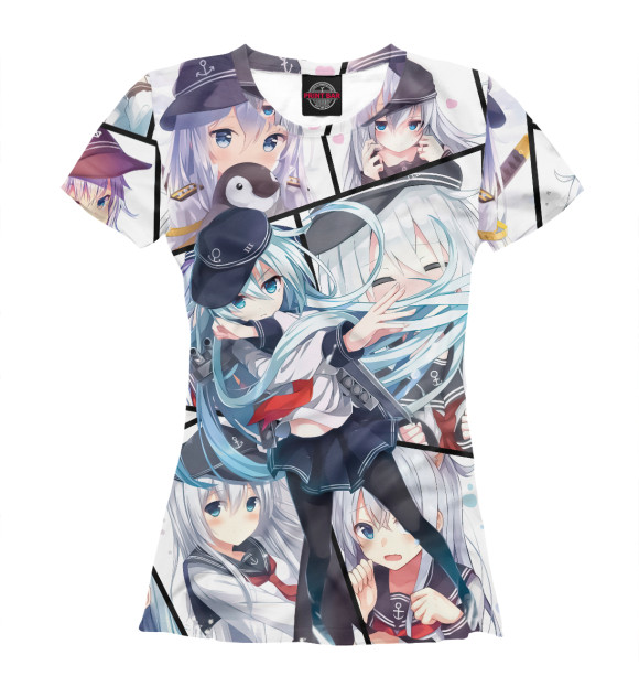 Футболка для девочек с изображением Senpai цвета Белый