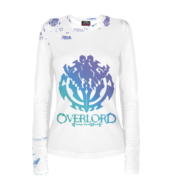 Женский лонгслив с изображением Overlord цвета Белый