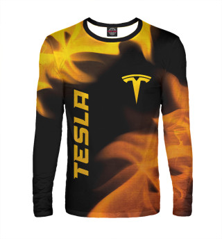 Лонгслив для мальчика Tesla Gold Gradient (дым)