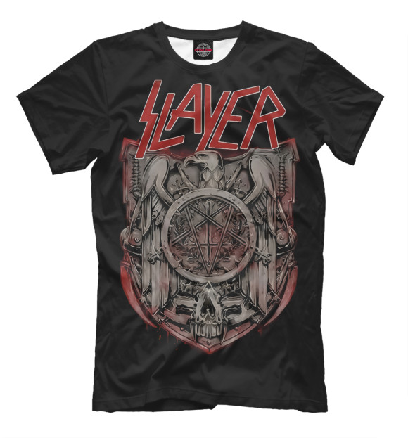 Футболка для мальчиков с изображением Slayer цвета Белый
