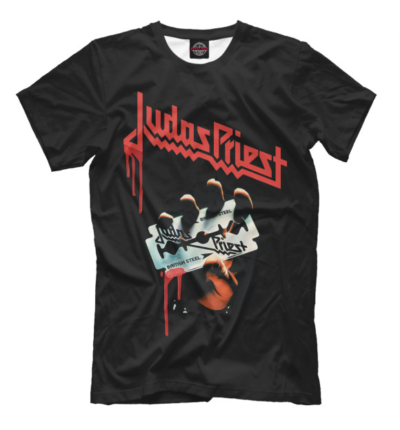 Мужская футболка с изображением Judas Priest цвета Белый
