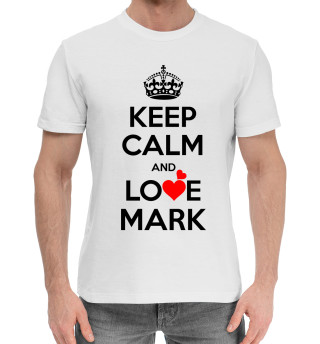 Хлопковая футболка для мальчиков Будь спокоен и люби Марка