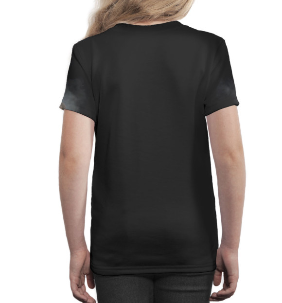 Футболка для девочек с изображением Джоэл цвета Белый