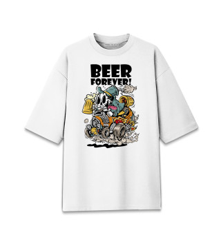 Мужская футболка оверсайз Beer forever