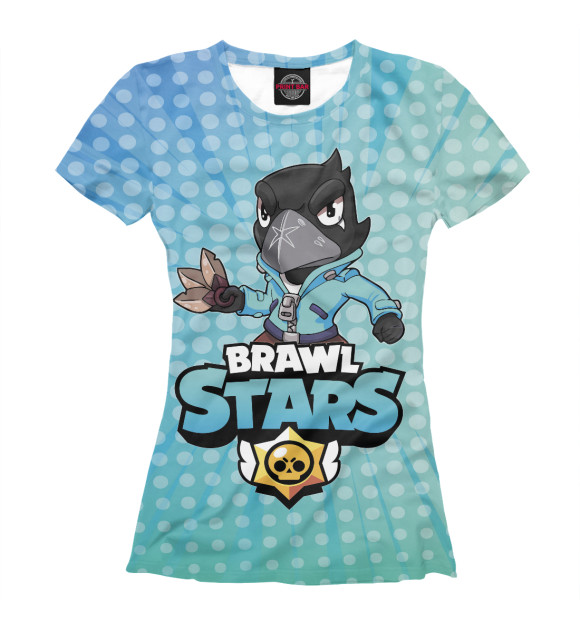 Женская футболка с изображением Brawl Stars цвета Белый