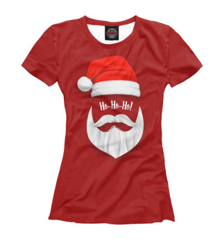 Женская футболка Санта