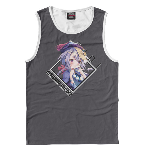 Майка для мальчика с изображением Цици. Геншин импакт цвета Белый