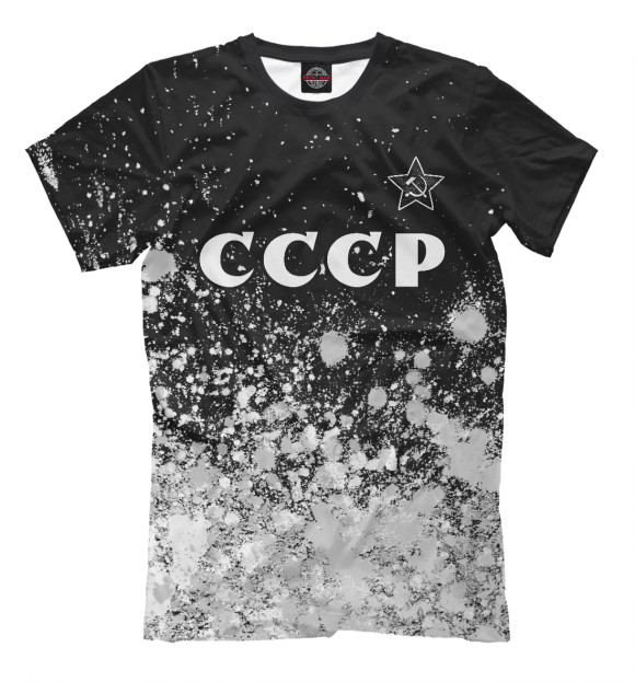 Мужская футболка с изображением СССР - Звезда цвета Белый