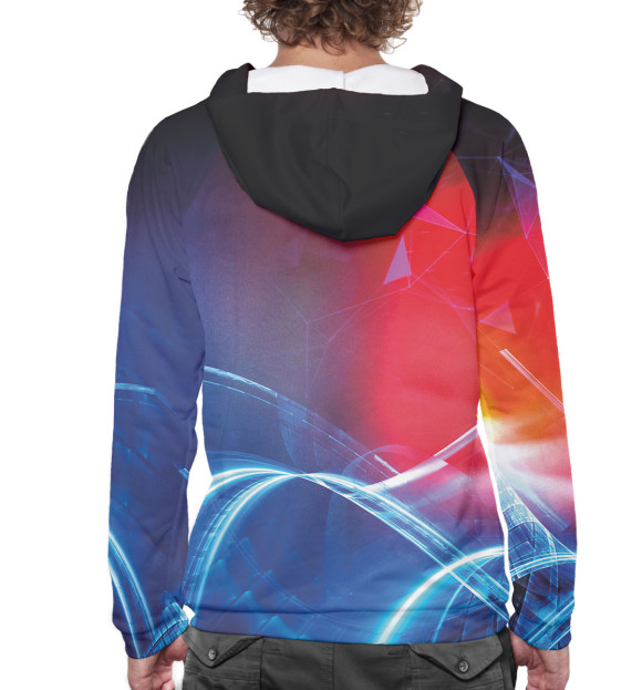 Мужское худи с изображением Пётр Ян цвета Белый