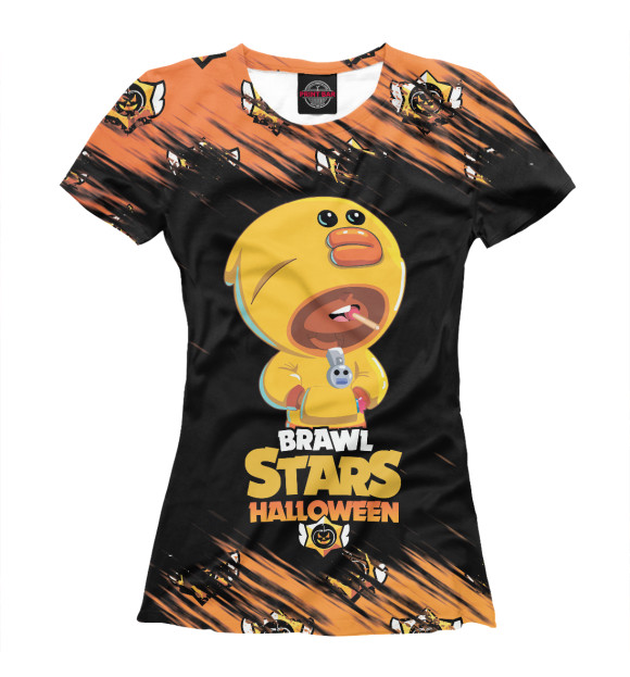 Женская футболка с изображением Brawl Stars цвета Белый