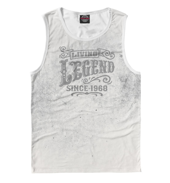 Майка для мальчика с изображением Living Legend Since 1968 цвета Белый