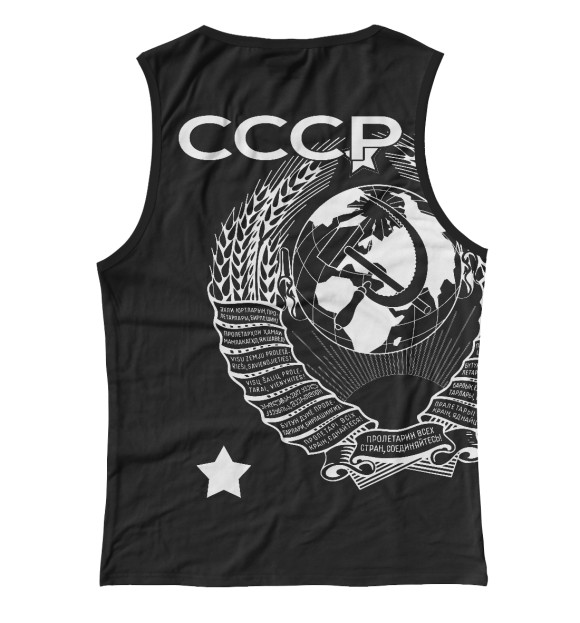 Майка для девочки с изображением СССР цвета Белый