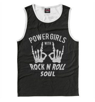Мужская майка Power Girls with Rock n Roll