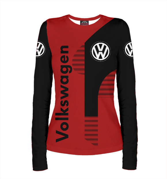 Женский лонгслив с изображением Volkswagen цвета Белый