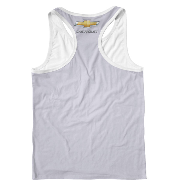 Мужская майка-борцовка с изображением Chevrolet concept цвета Белый