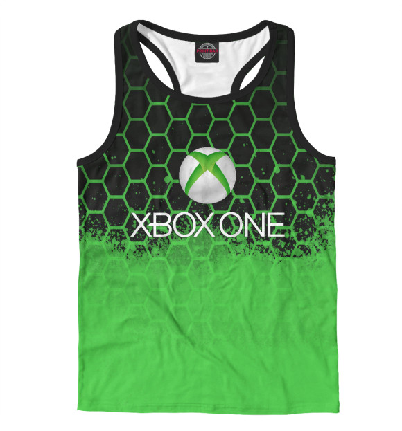 Мужская майка-борцовка с изображением Xbox | Иксбокс цвета Белый