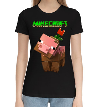 Женская хлопковая футболка Minecraft