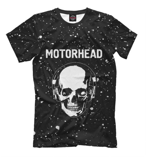 футболки print bar череп сквозь ткань Футболки Print Bar Motorhead + Череп