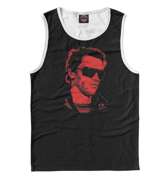 Мужская майка с изображением The Terminator 1984 цвета Белый
