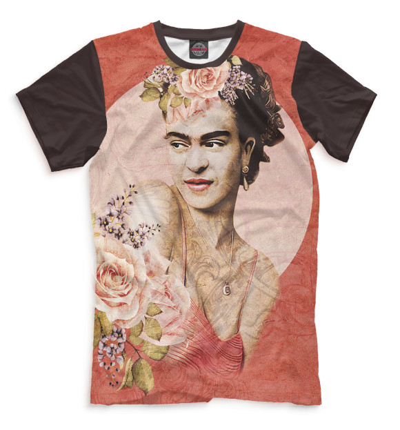 Мужская футболка с изображением Фрида Кало цвета Белый