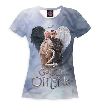 Женская футболка God omens 2