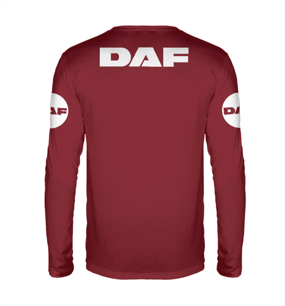 Мужской лонгслив с изображением DAF цвета Белый