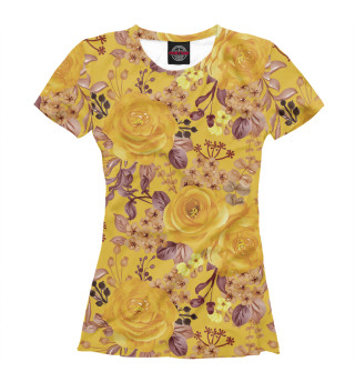 Женская футболка Желтые Розы