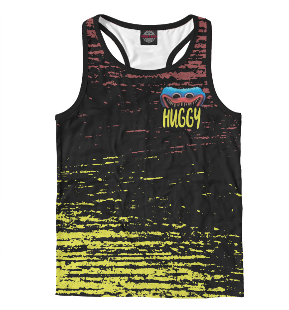 Мужская майка-борцовка с изображением Poppy Playtime цвета Белый