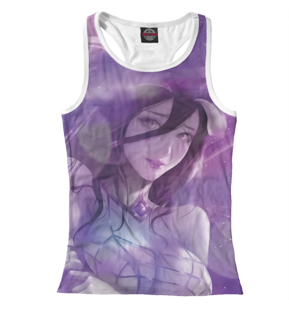 Женская майка-борцовка с изображением Overlord цвета Белый