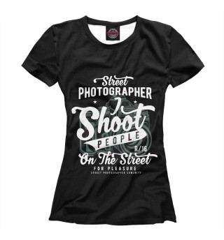 Женская футболка Уличный фотограф