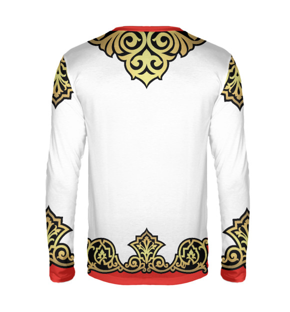 Мужской лонгслив с изображением Алёша Попович цвета Белый