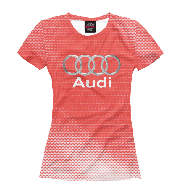 Футболка для девочек с изображением Audi цвета Белый