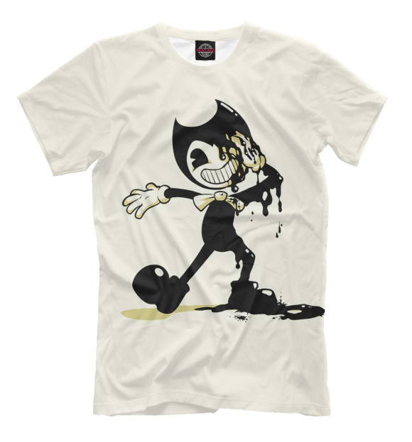 Футболка для мальчиков с изображением Bendy and the ink machine цвета Белый