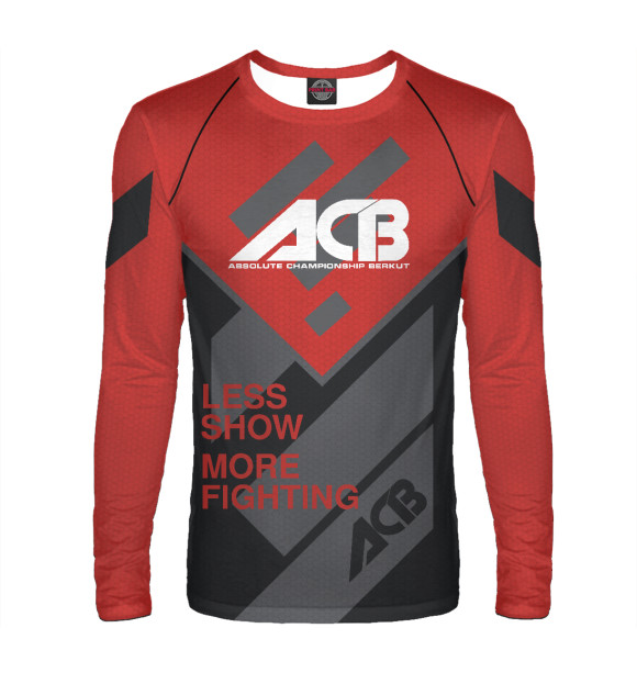 Мужской лонгслив с изображением Berkut Fight Club цвета Белый