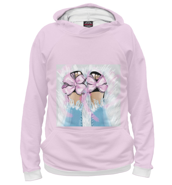 Женское худи с изображением Fashion цвета Белый