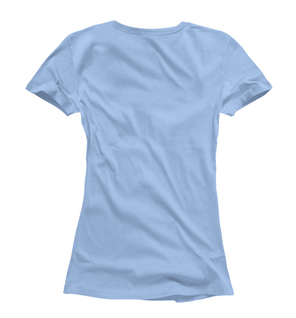 Женская футболка с изображением Трицератопс цвета Белый