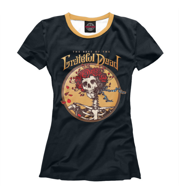 Женская футболка с изображением Grateful Dead цвета Белый