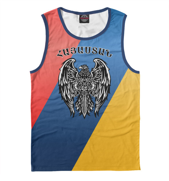 Майка для мальчика с изображением Armenia (Армения) цвета Белый