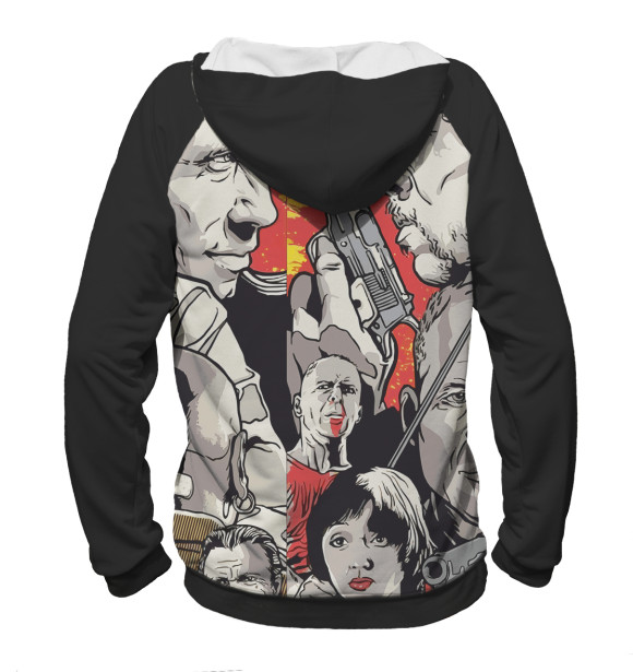 Женское худи с изображением Криминальное чтиво цвета Белый