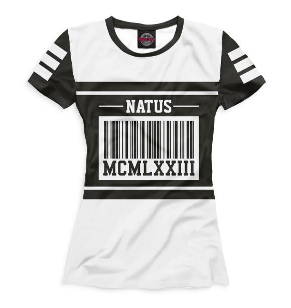 Женская футболка с изображением MCMLXXIII — 1973 цвета Белый